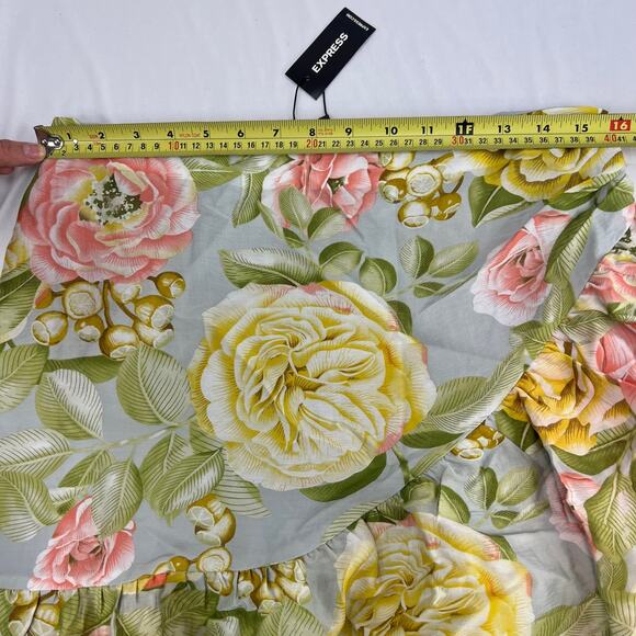 EXPRESS Floral Ruffle Skirt - Picture 9 of 12